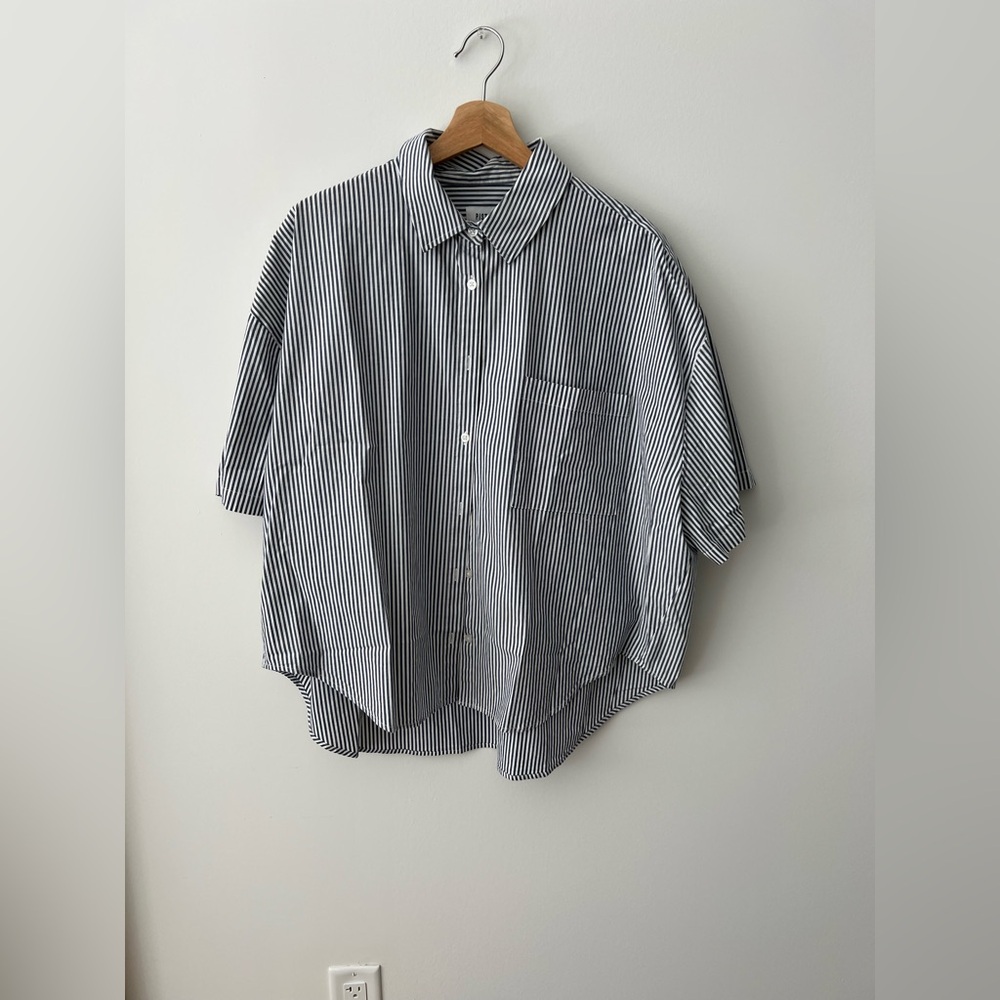 pistola Blue & White Striped Relaxed Button-Down Shirt